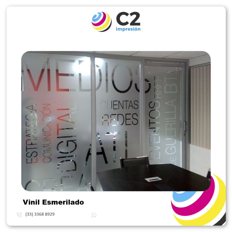 C2 Impresion - Vinil Esmerilado C2 Impresion - Vinil Esmerilado