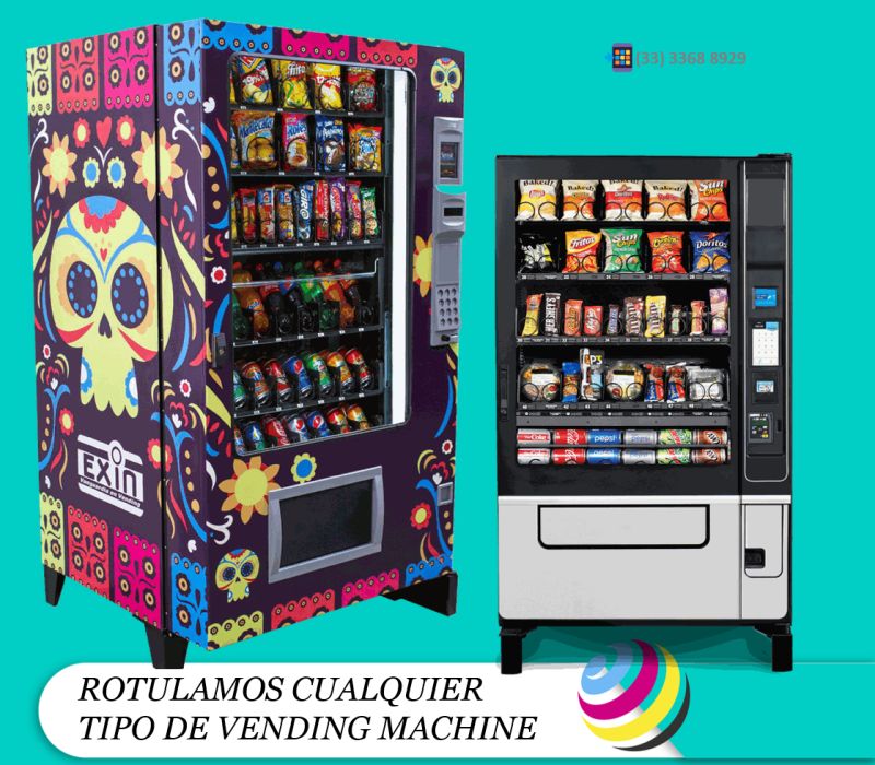 Rotulamos cualquier tipo de vending machine